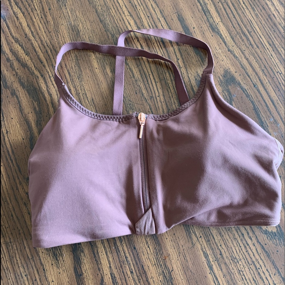 Athleta zip front bra